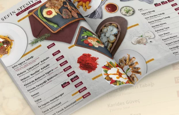 Alanya Menü ve Katalog Tasarımı